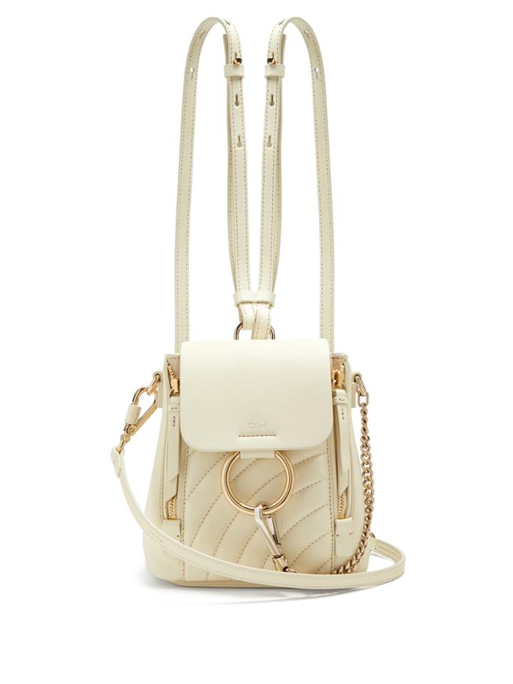 Chloé Faye Mini Leather Backpack