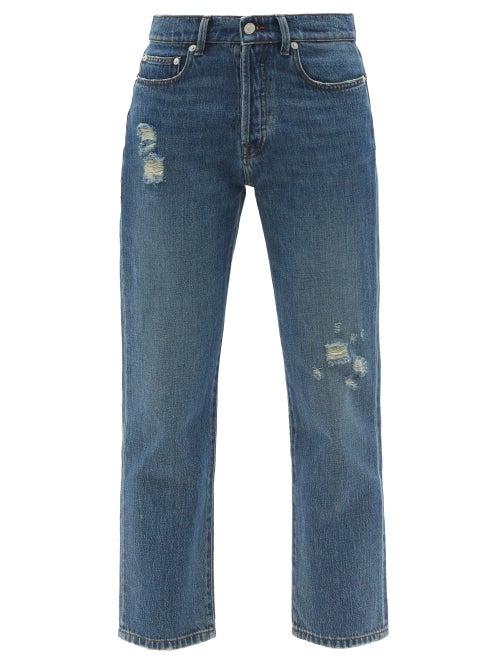 Matchesfashion.com Officine Gnrale - Naomi Mid-rise Straight-leg Jeans - Womens - Blue