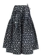 Cecilie Bahnsen - Lilly High-rise Floral Fil-coup Midi Skirt - Womens - Black Multi