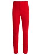 Diane Von Furstenberg High-rise Slim-leg Pintucked Trousers