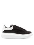 Matchesfashion.com Alexander Mcqueen - Raised Sole Low Top Leather Trainers - Mens - Black Multi