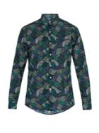 Thorsun Geometric-print Cotton Shirt