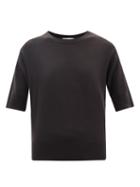 Allude - Round-neck Cashmere Sweater - Womens - Black