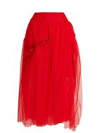 Simone Rocha Bead-embellished Tulle Skirt