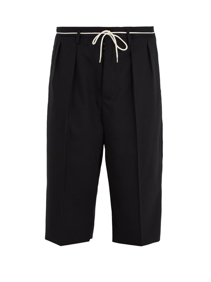 Maison Margiela Cropped-length Wool Trousers