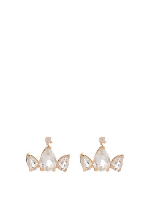 Loren Stewart Diamond, Topaz & Yellow-gold Earrings