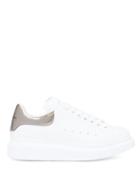 Matchesfashion.com Alexander Mcqueen - Raised-sole Low-top Leather Trainers - Womens - White Silver
