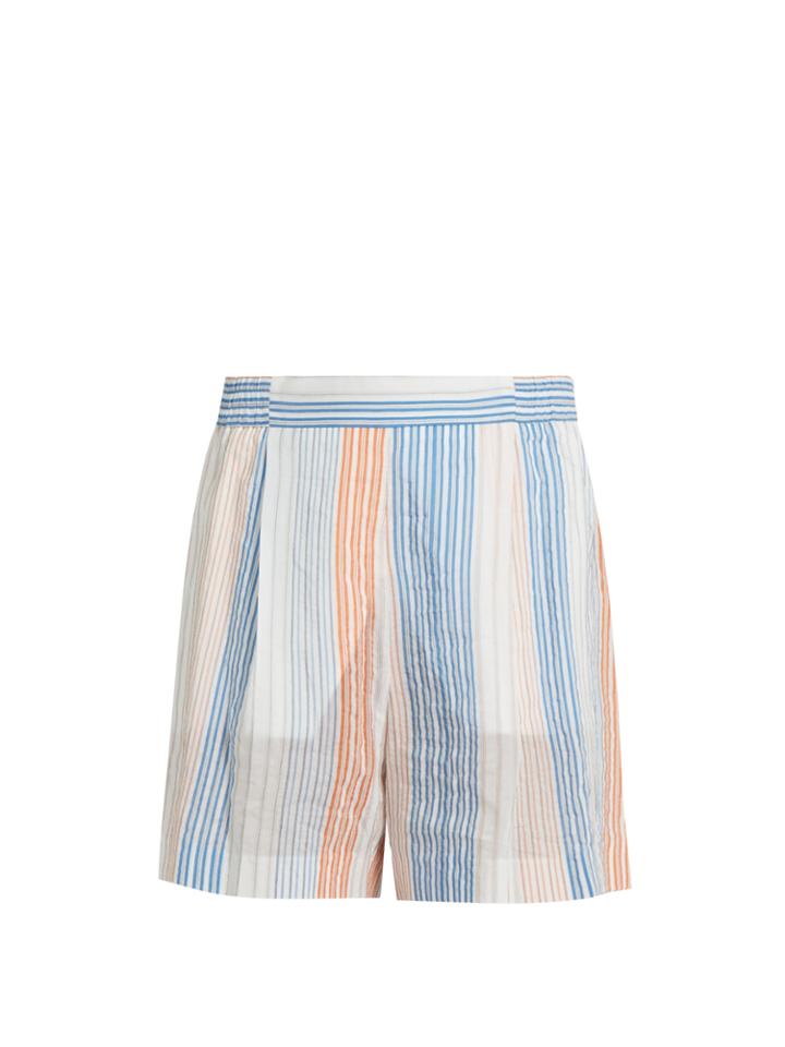 Stella Mccartney Striped Wide-leg Shorts