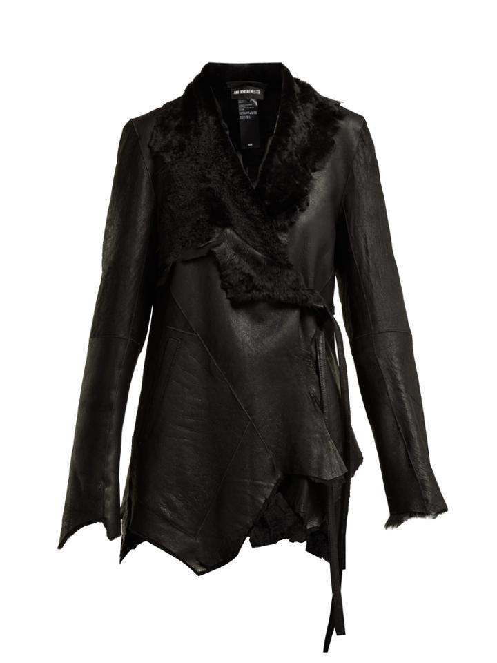 Ann Demeulemeester Amrita Shearling Wrap Jacket