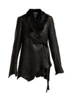 Ann Demeulemeester Amrita Shearling Wrap Jacket