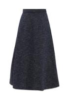 Ladies Rtw Emilia Wickstead - Ionie Denim Midi Skirt - Womens - Dark Blue