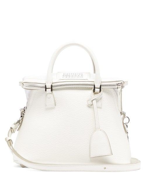 Matchesfashion.com Maison Margiela - 5ac Small Grained Leather Shoulder Bag - Womens - White