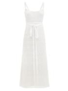 Ladies Rtw Brock Collection - Tamara Scoop-neck Macram-lace Dress - Womens - White