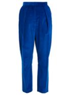 Maison Rabih Kayrouz High-rise Tapered-leg Cotton-corduroy Trousers