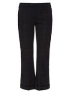 Brunello Cucinelli Windowpane-checked Flared Cropped Trousers