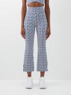 The Upside - Oceania Zen Boucl Cropped Track Pants - Womens - Blue White