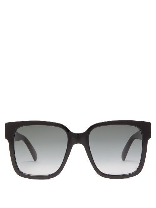 Matchesfashion.com Givenchy - 2g Square Acetate Sunglasses - Womens - Black
