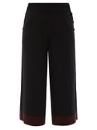 Matchesfashion.com Roksanda - Calvi Cropped Wool-blend Wide-leg Trousers - Womens - Black Multi