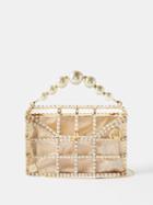 Rosantica - Holli Crystal-embellished Satin Handbag - Womens - Silver