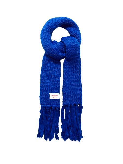 Matchesfashion.com Charles Jeffrey Loverboy - Super Massive Oversized Wool-blend Scarf - Womens - Blue
