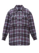 Matchesfashion.com Isabel Marant - Harvey Quilted Jacket - Womens - Blue Multi
