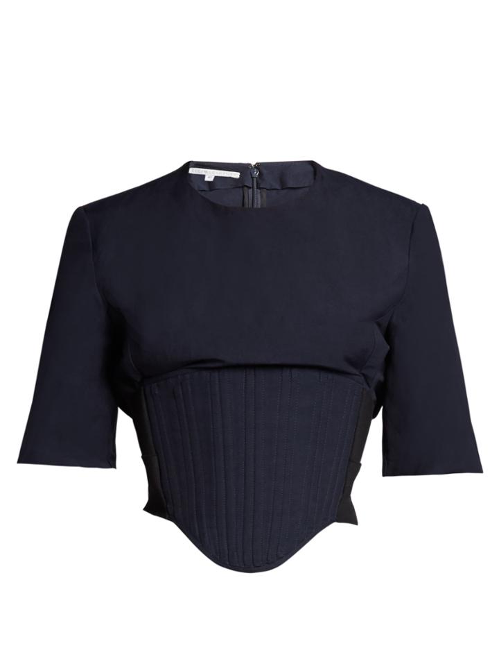 Stella Mccartney Round-neck Corset-panel Top