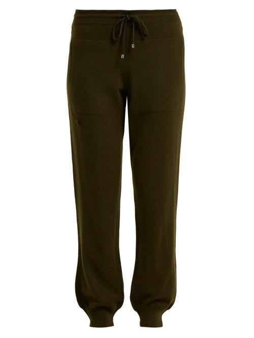 Matchesfashion.com Barrie - Romantic Cashmere Track Pants - Womens - Khaki