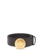 Matchesfashion.com Versace - Medusa Buckle Belt - Mens - Black Gold