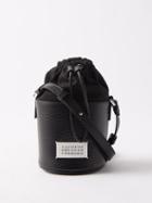 Maison Margiela - 5ac Mini Leather And Canvas Cross-body Bag - Womens - Black