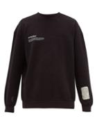 Matchesfashion.com A-cold-wall* - Mission Statement Print Cotton Sweatshirt - Mens - Black