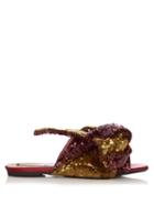 No. 21 Bow-front Sequin Slides