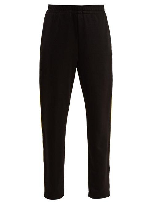 Matchesfashion.com Acne Studios - Norwich Face Side Stripe Jersey Track Pants - Womens - Black