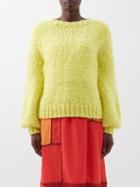 Gabriela Hearst - Clarissa Lantern-sleeve Knit Sweater - Womens - Yellow