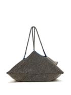 Matchesfashion.com The Row - Beaded Geometric Clutch - Womens - Silver Multi