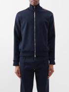 Burberry - Side-stripe Jersey Track Jacket - Mens - Dark Navy