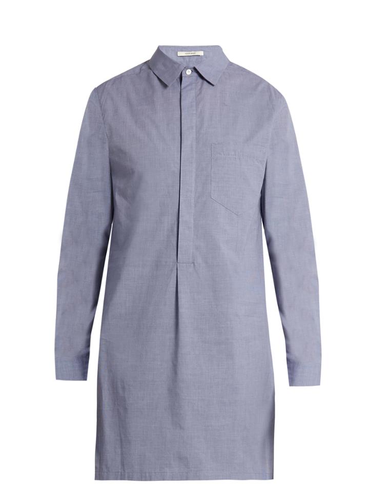 Adam Lippes Point-collar Cotton-chambray Shirt