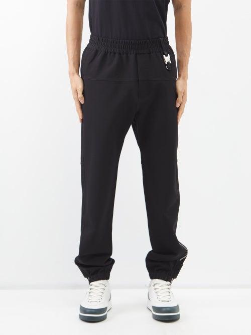 1017 Alyx 9sm - Rollercoaster-buckle Track Pants - Mens - Black