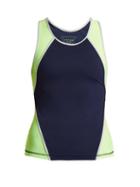 Matchesfashion.com Laain - Florence Diamond Tank Top - Womens - Navy Multi