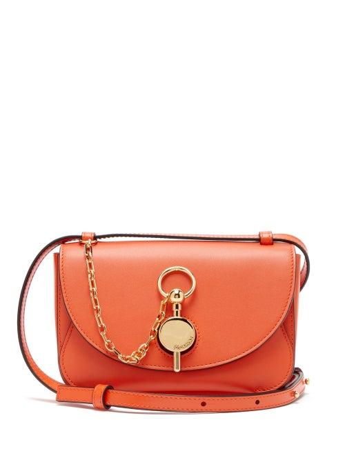 Matchesfashion.com Jw Anderson - Nano Keyts Leather Cross Body Bag - Womens - Orange