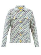 Matchesfashion.com M Missoni - Striped Upcycled Linen-blend Chenille Jacket - Womens - Multi