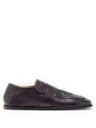 Matchesfashion.com Marsll - Spatola Square-toe Leather Loafers - Mens - Black