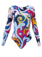 Matchesfashion.com La Doublej - Luna Park-print Surf Swimsuit - Womens - Blue Print