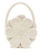 Matchesfashion.com Shrimps - Buttercup Faux Pearl Embellished Bag - Womens - Cream