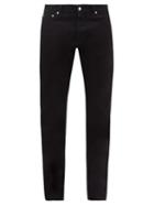 Alexander Mcqueen - Logo-embroidered Slim-leg Jeans - Mens - Black