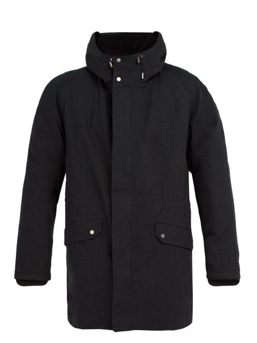 Matchesfashion.com Yves Salomon - Hooded Down Filled Cotton Parka - Mens - Black