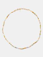 Anni Lu - Petit Alaia Pearl & 18kt Gold-plated Necklace - Womens - Multi