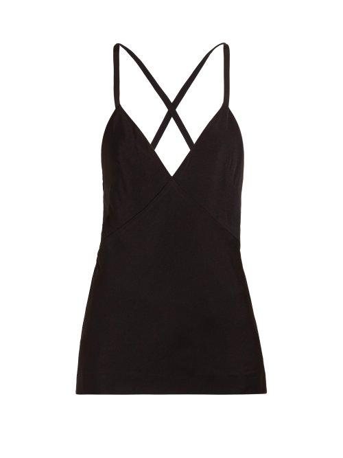 Matchesfashion.com Haider Ackermann - V Neck Crepe Camisole - Womens - Black
