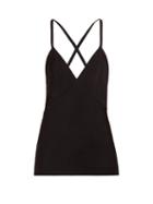 Matchesfashion.com Haider Ackermann - V Neck Crepe Camisole - Womens - Black
