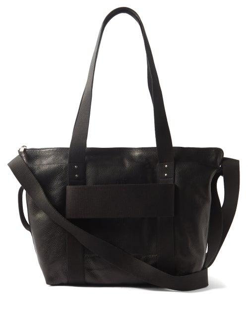 Rick Owens - Leather Cross Body Bag - Mens - Black