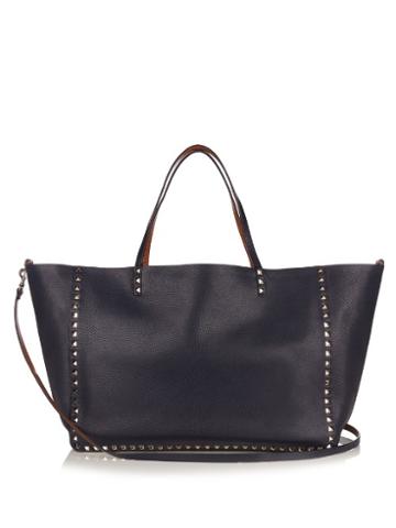 Valentino Rockstud Double Reversible Leather Tote